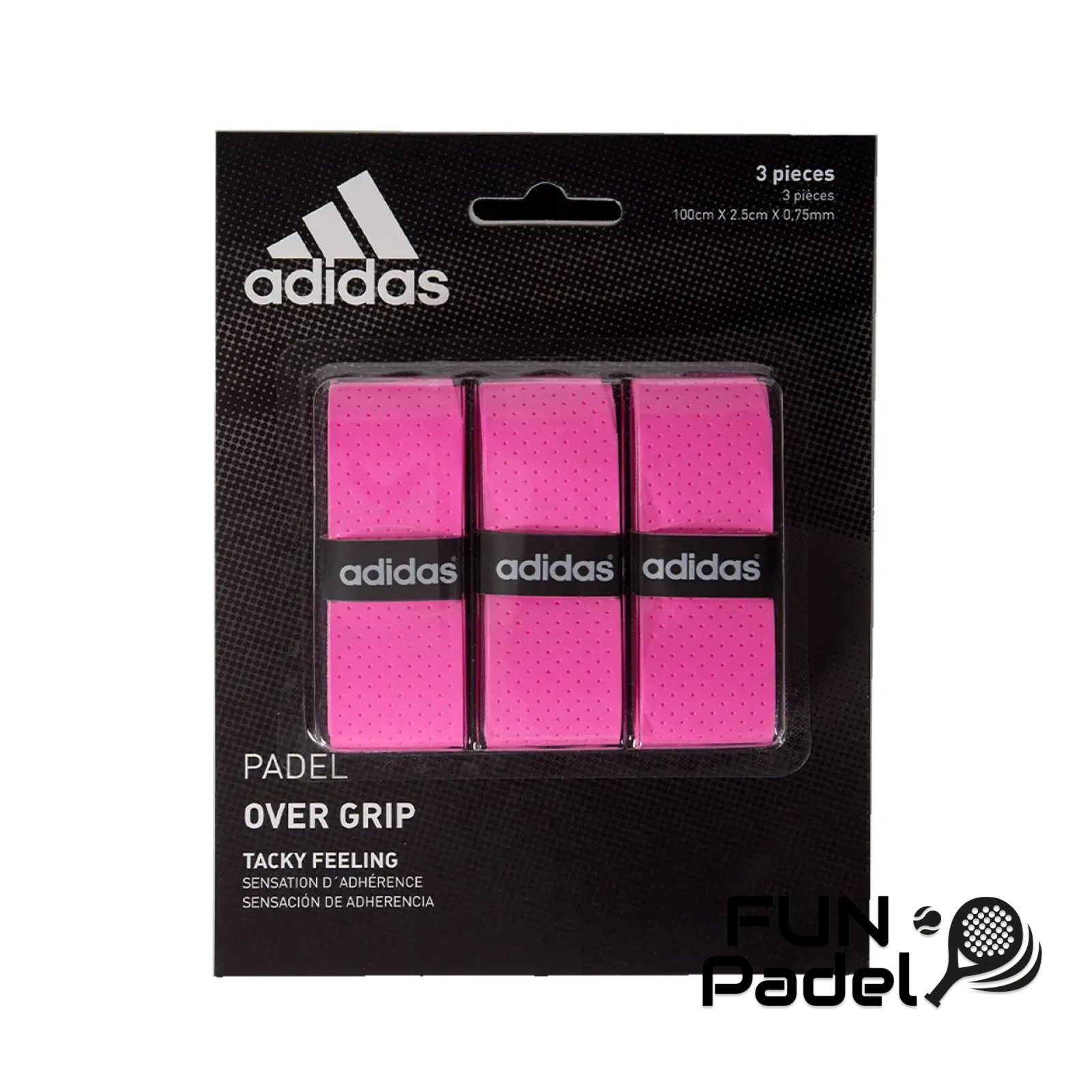 OVERGRIP SET ADIDAS 3 UNITS PINK